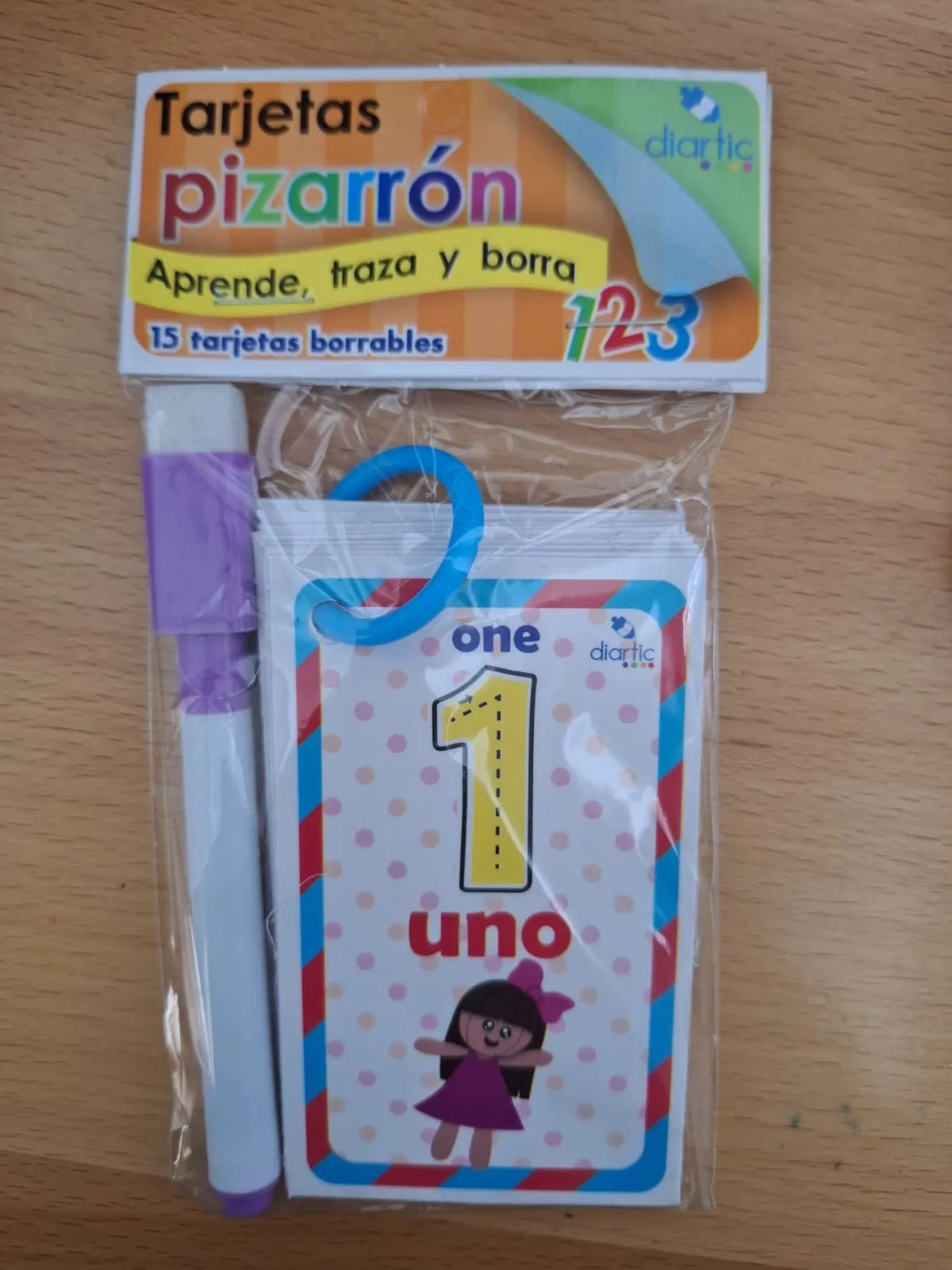 LLAVERO PIZARRON NUMERO CON PLUMON
