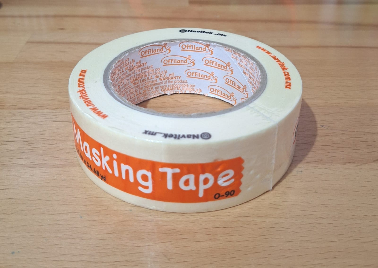 CINTA OFFILAND MASKINTAPE 36 MM X 50 MTS 1 1/2"