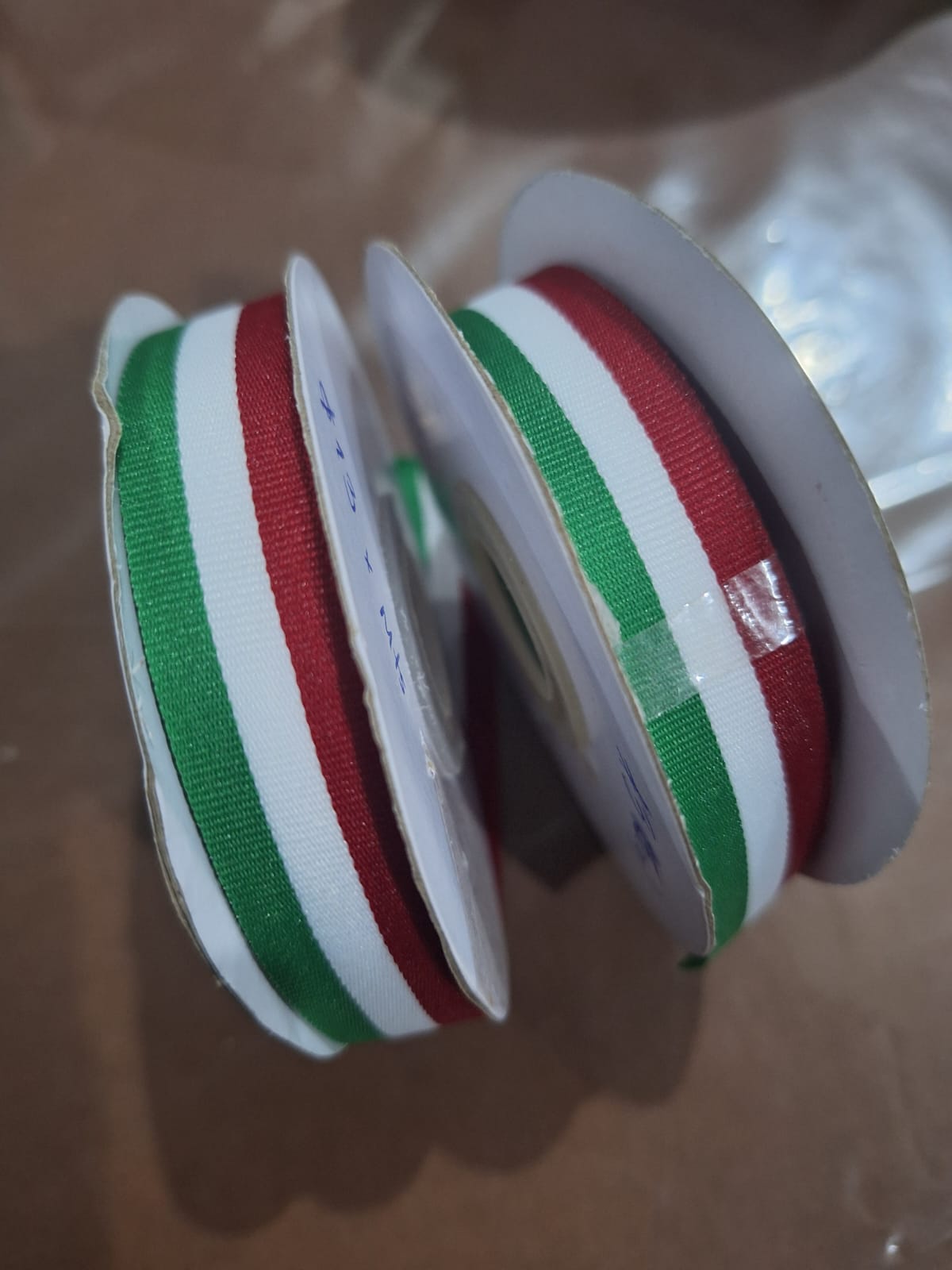 LISTON TRICOLOR NUMERO 3  (1.5CM)