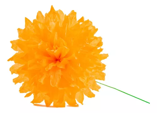 FLOR DE PAPEL CREPÉ CEMPASÚCHIL