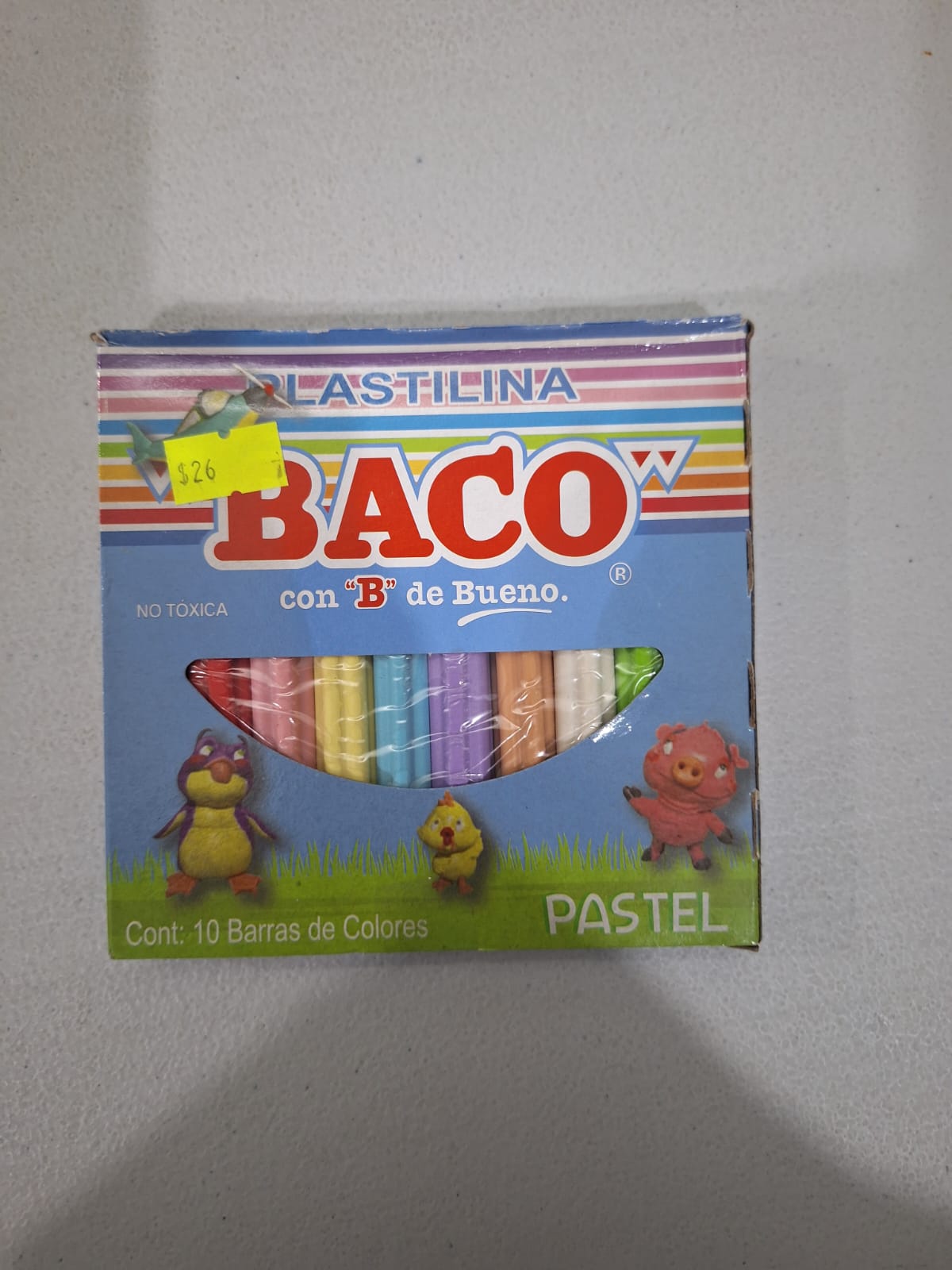 PLASTILINA BACO BARRITAS PASTEL