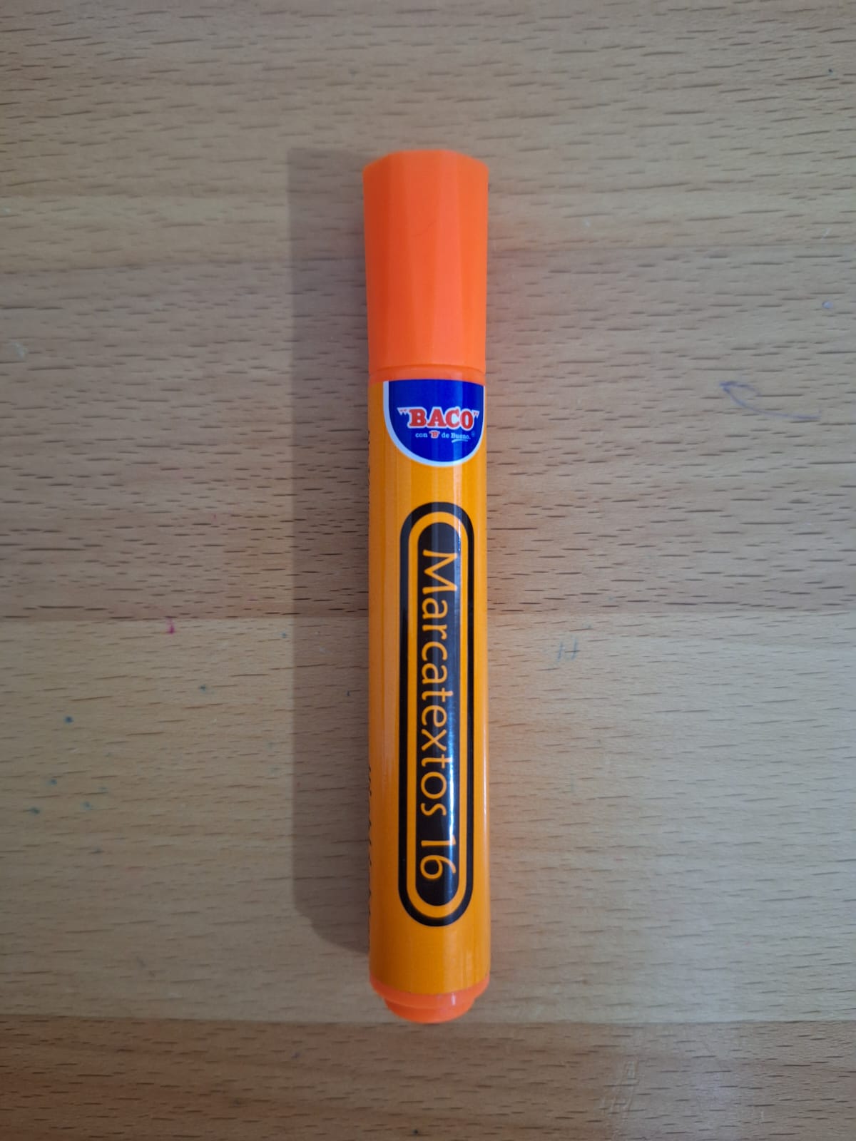 MARCATEXTO BACO GRUESO NARANJA