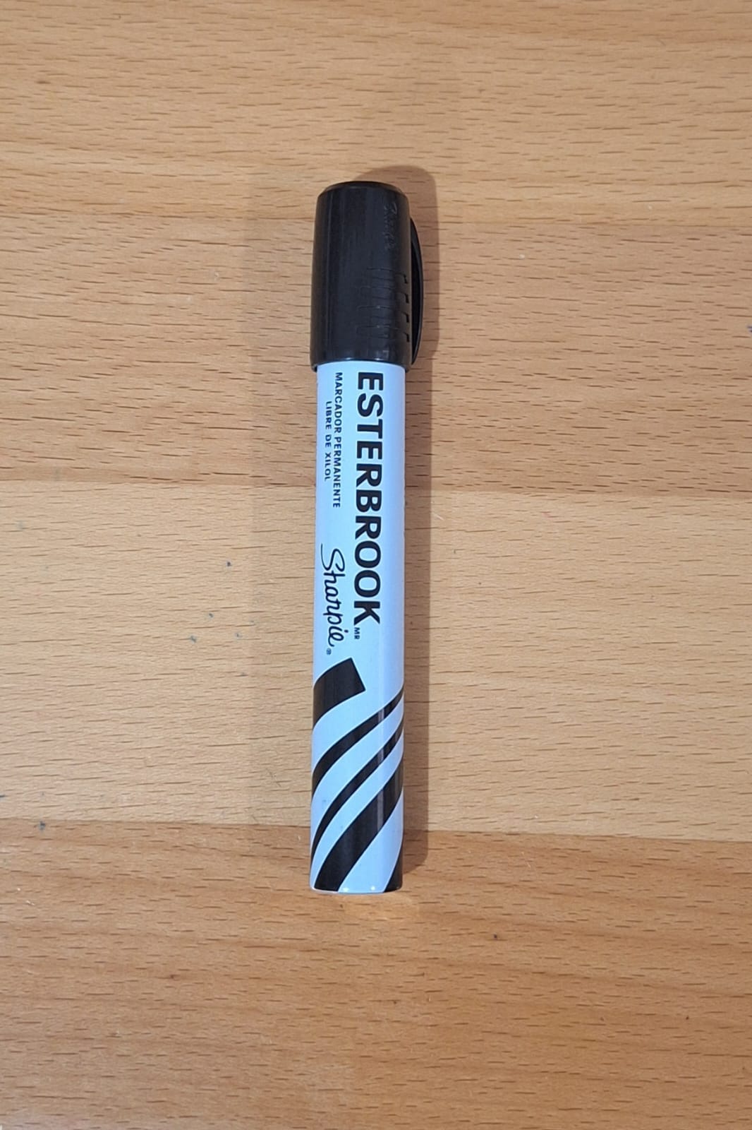 MARCADOR SHARPIE ESTERBROOK PUNTA CINCEL NEGRO 