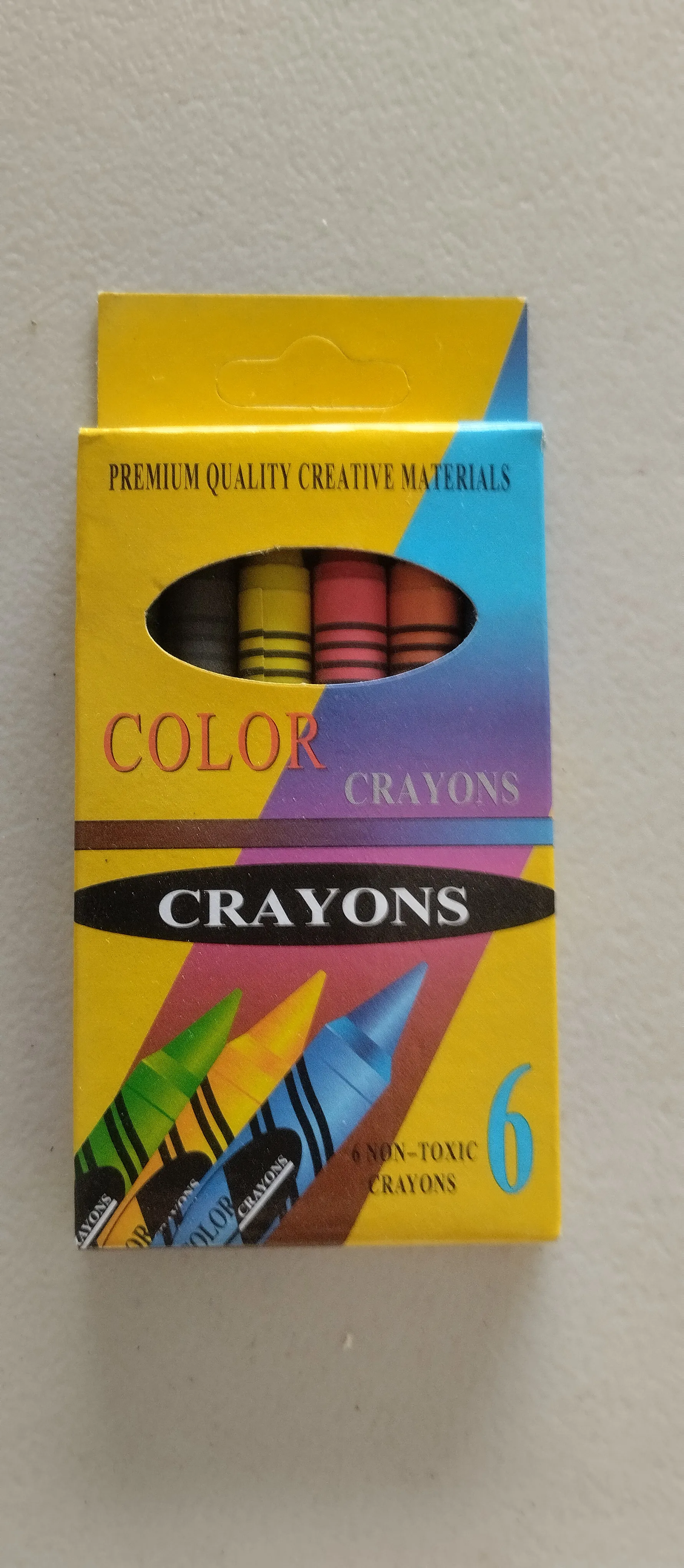CRAYOLAS DE 6 PIEZAS