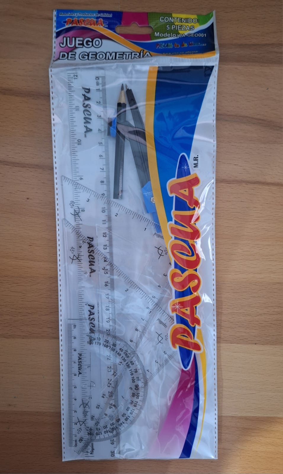 JUEGO DE GEOMETRIA PASCUA COMPAS CON LAPIZ