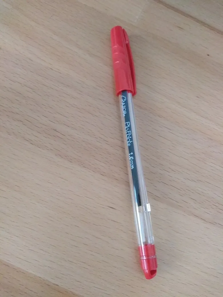 BOLIGRAFO PIN POINT MEDIANO ROJO 1MM 12/36 AZOR