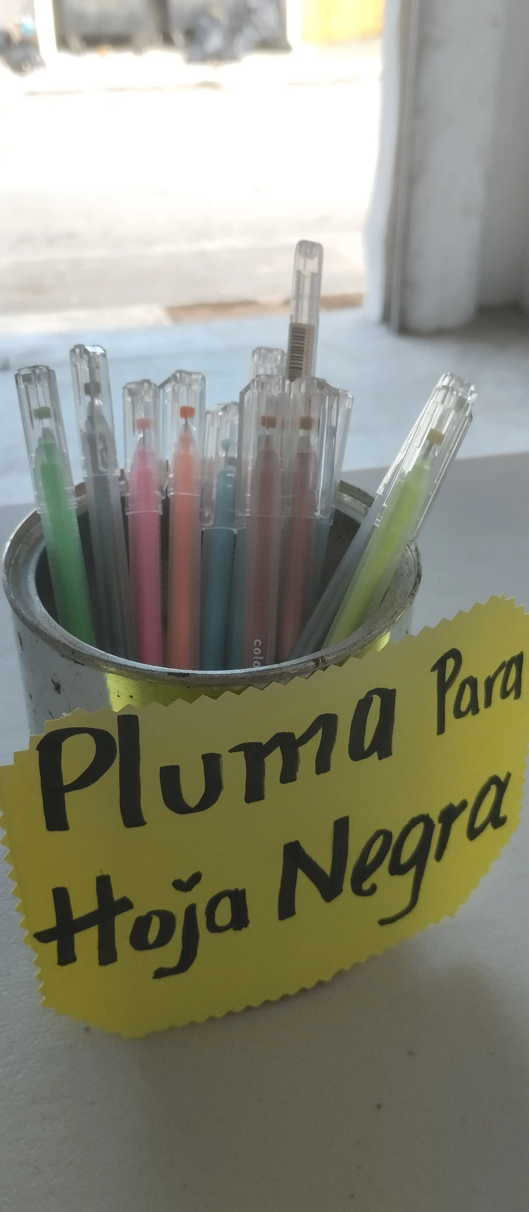 PLUMA PARA HOJA NEGRA MULTICOLOR