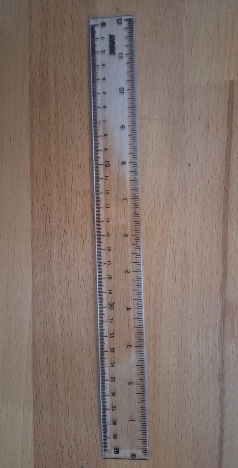 REGLA TRANSPARENTE 30CM