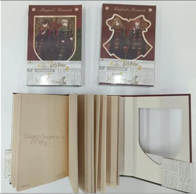 LIBRETA DE HARRY HOJA DECORADA 17CM X 12CM GUINDA