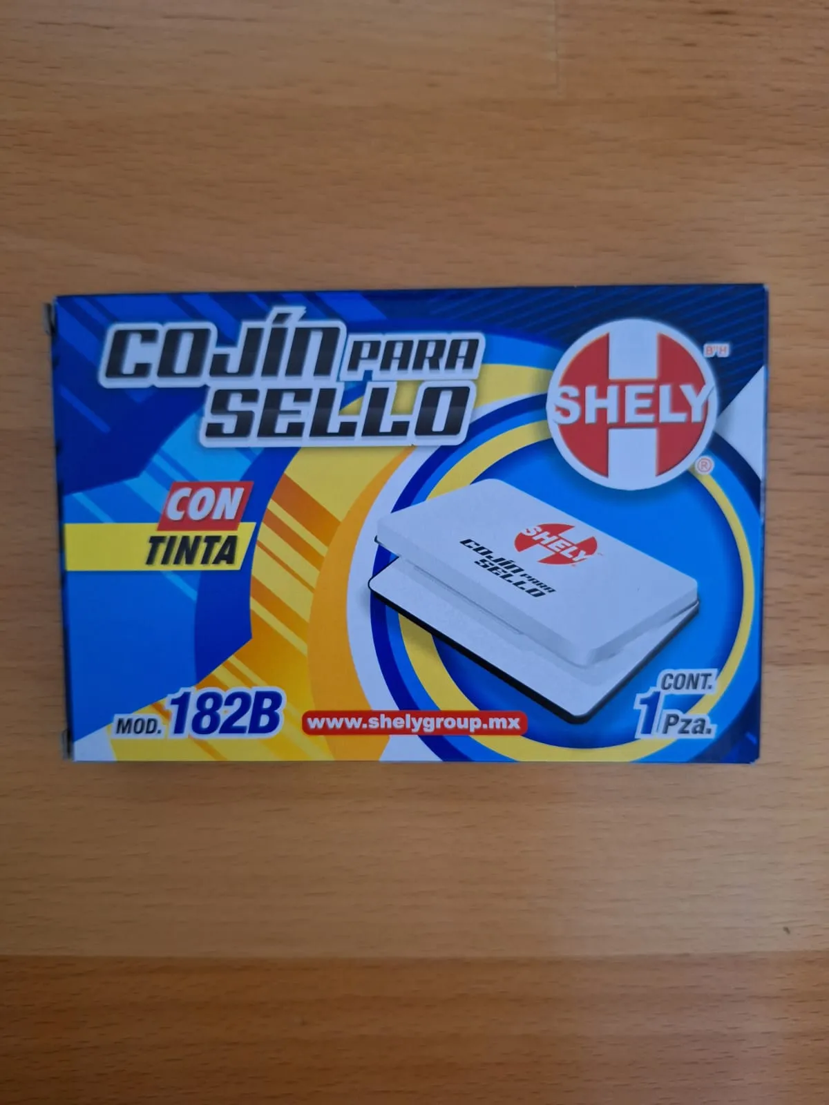 COJÍN DE SELLO GRANDE CON TINTA SHELY