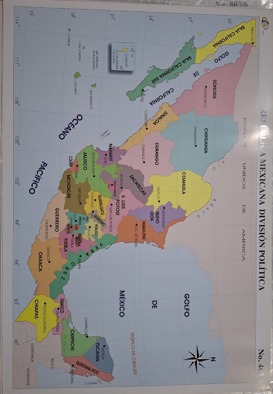 LA REPÚBLICA MEXICANA 47X68