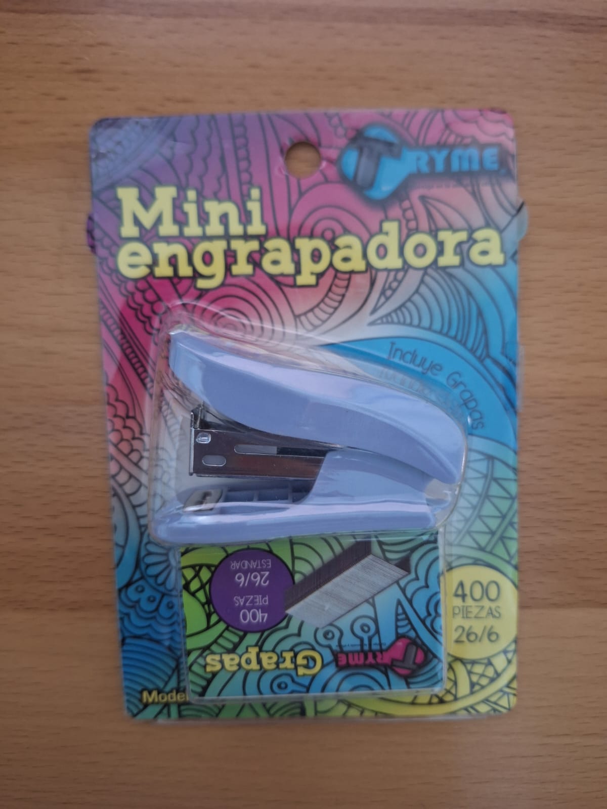 MINI ENGRAPADORA TRYME SOLIDOS MOD10010 CON GRAPAS