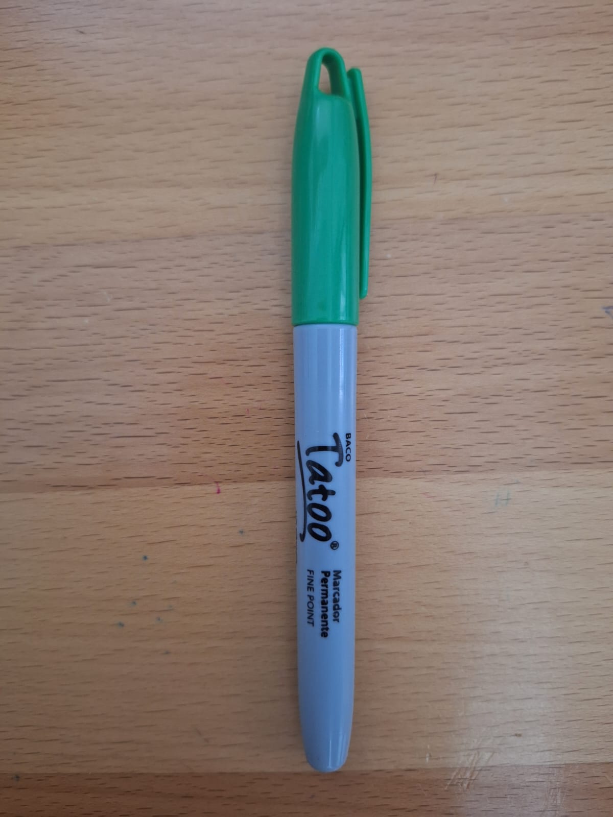 MARCADOR PERMANENTE BACO TATOO VERDE (PUNTO FINO)