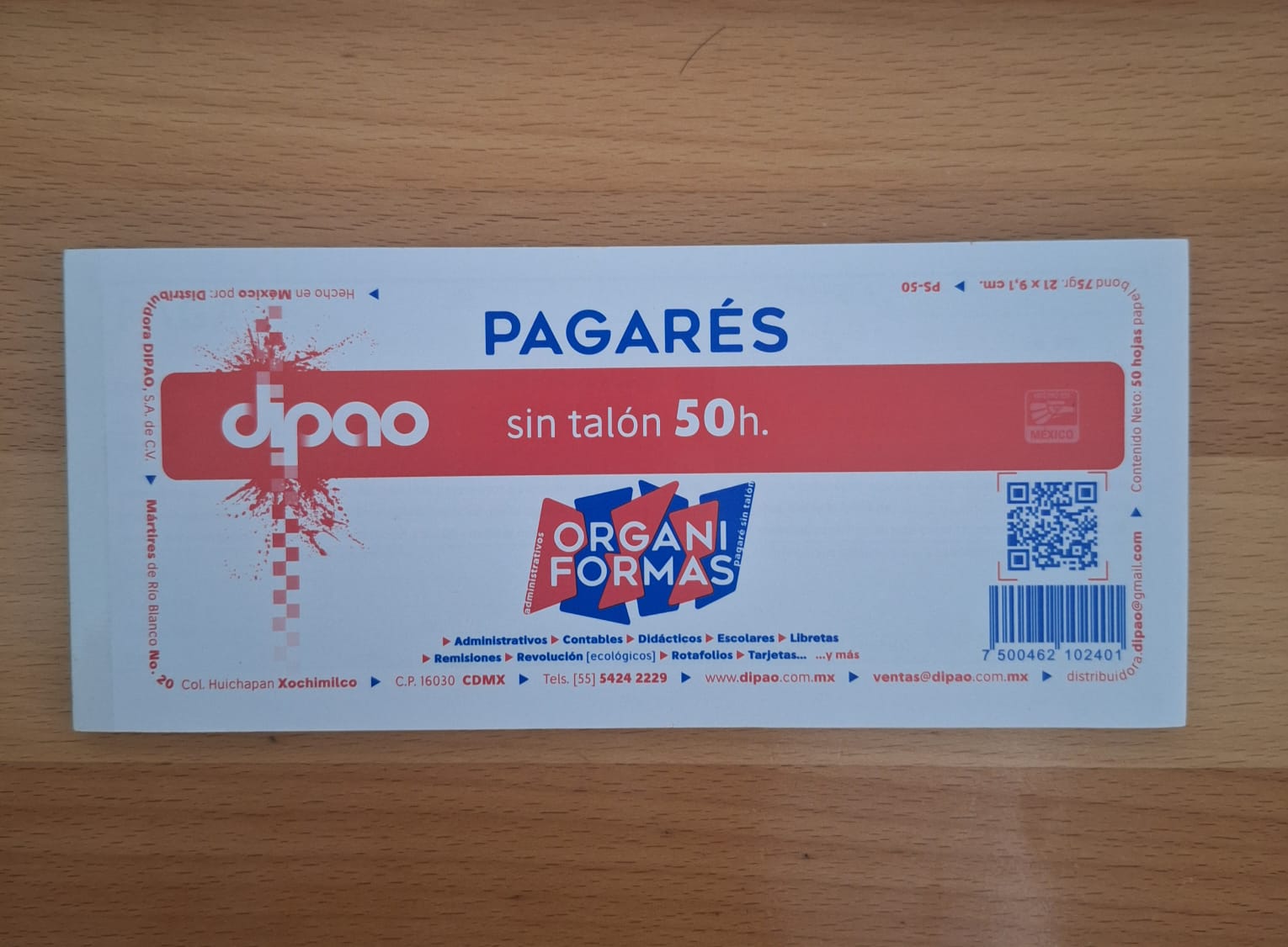 PAGARE DIPAO SIN TALON 50H 