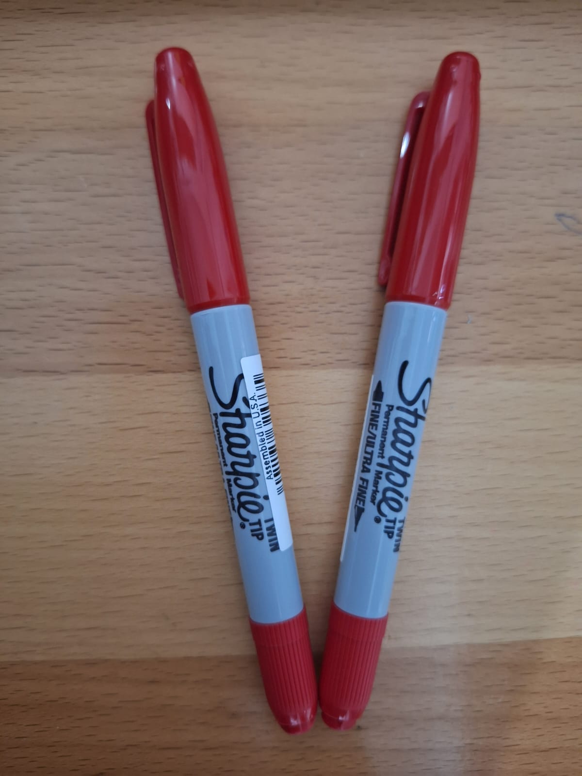 MARCADOR SHARPIE TWIN DOBLE PUNTA ROJO 