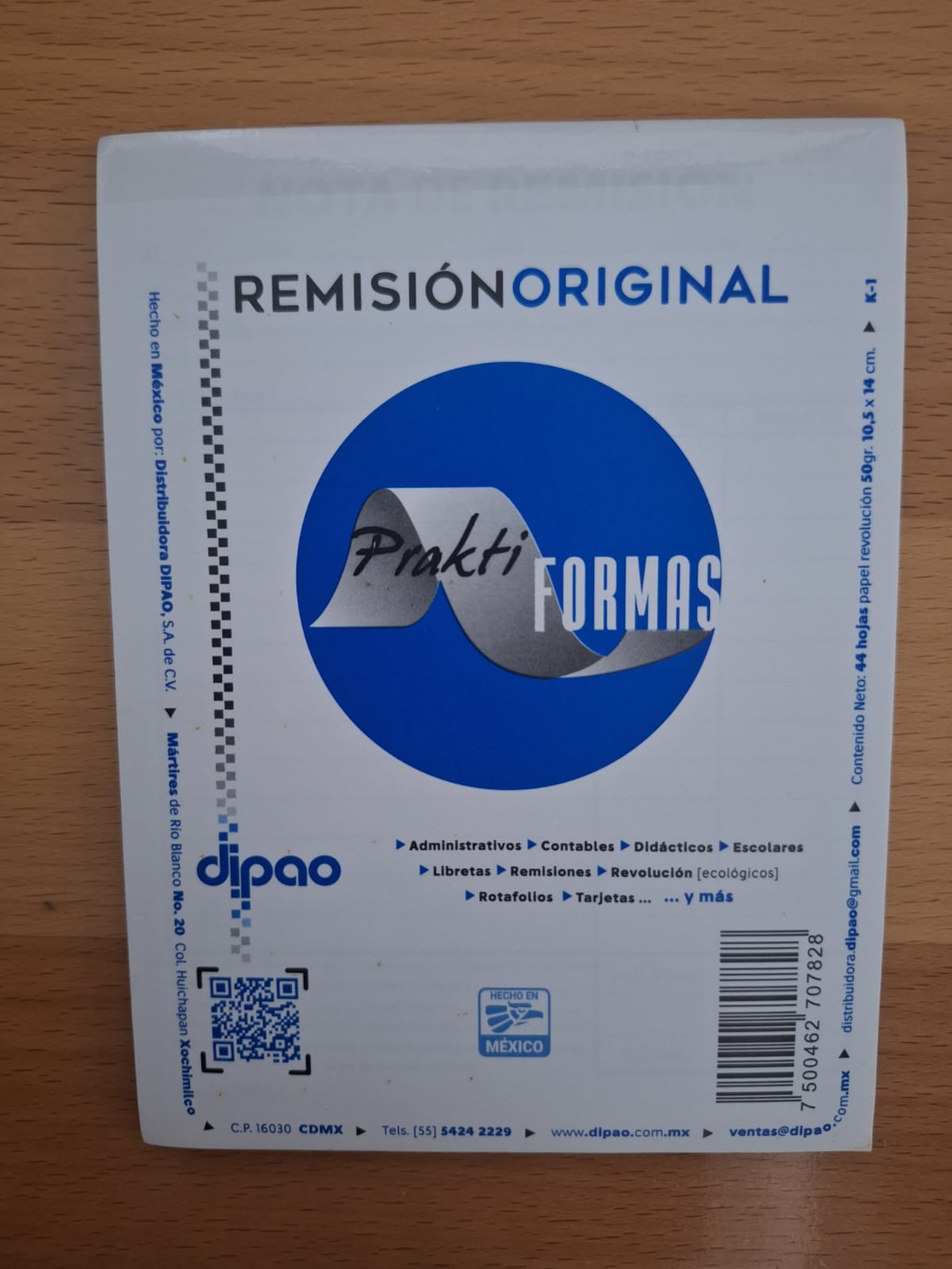 NOTA DE REMISION DIPAO CHICA ORIGINAL