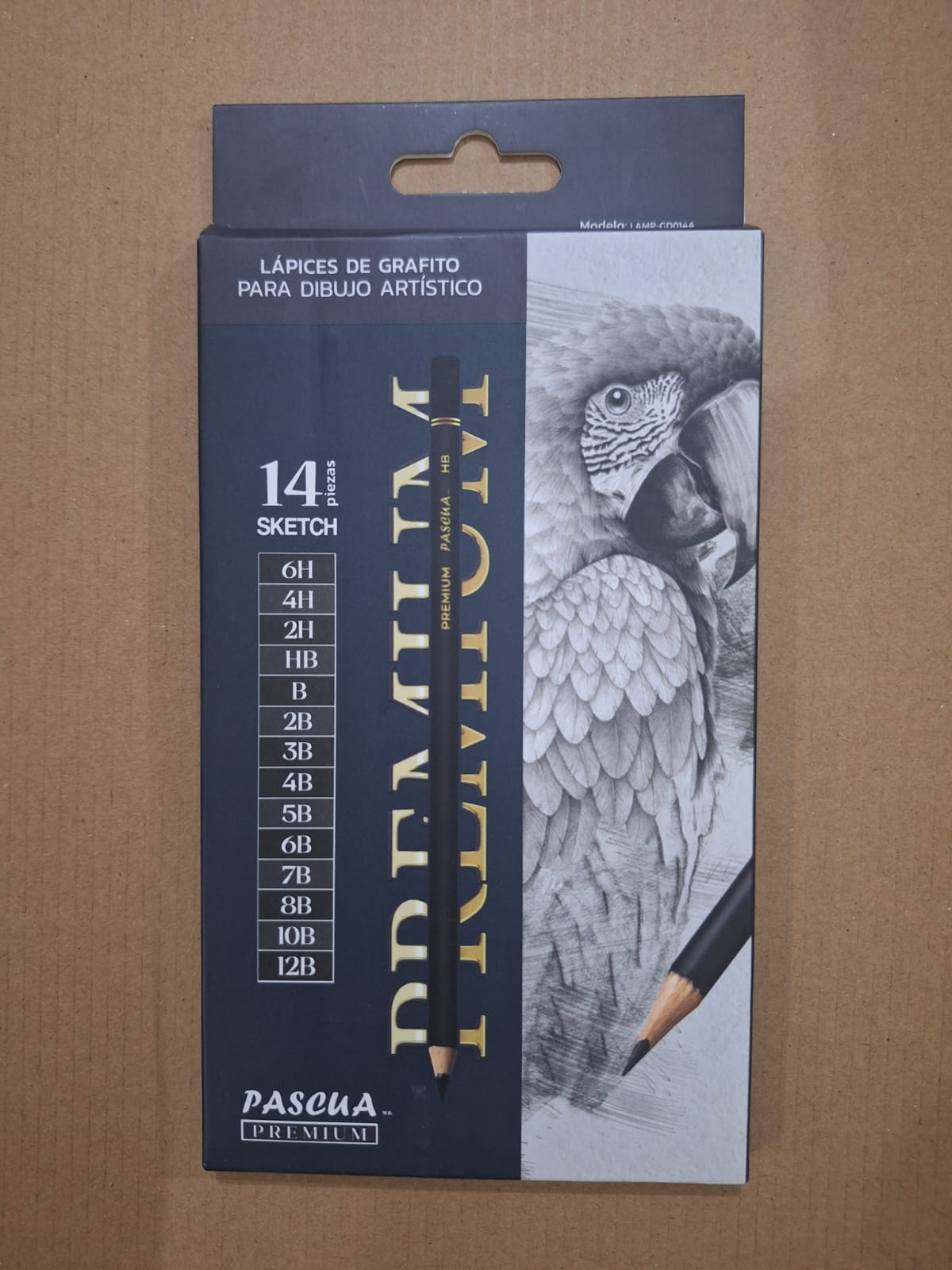 LAPIZ PASCUA PARA DIBUJO CON 14 PIEZAS VARIOS GRADOS