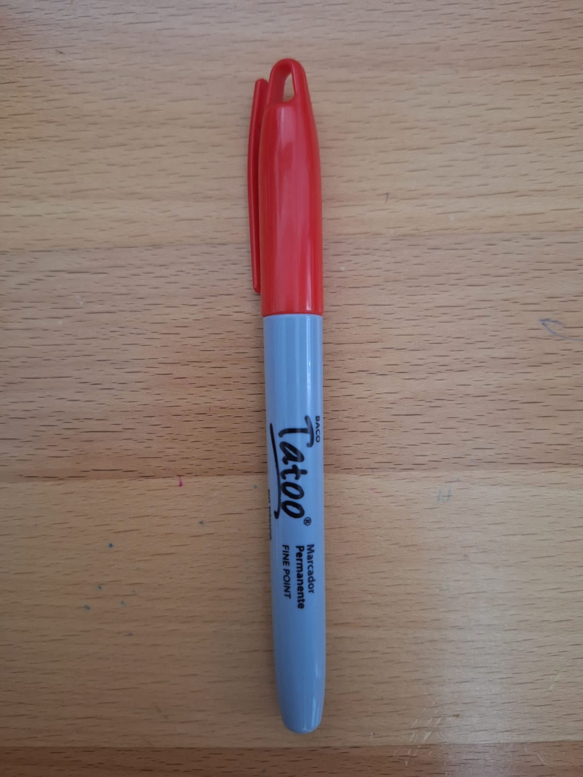 MARCADOR PERMANENTE BACO TATOO ROJO (PUNTO FINO)