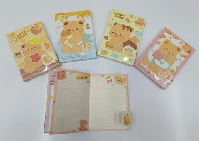 LIBRETA OSITO LINDO HOJA DECORADA