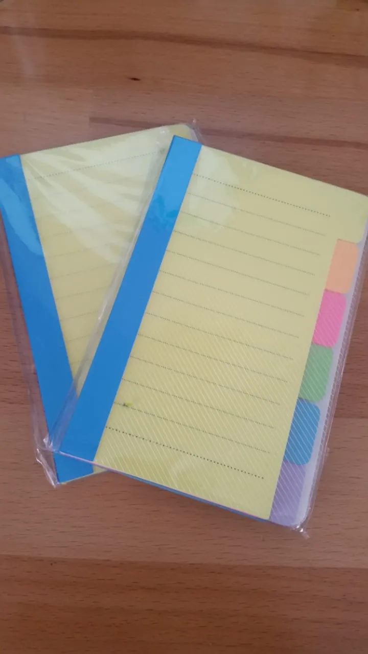 LIBRETA DE POSTIC CON FUNDA PLASTICA