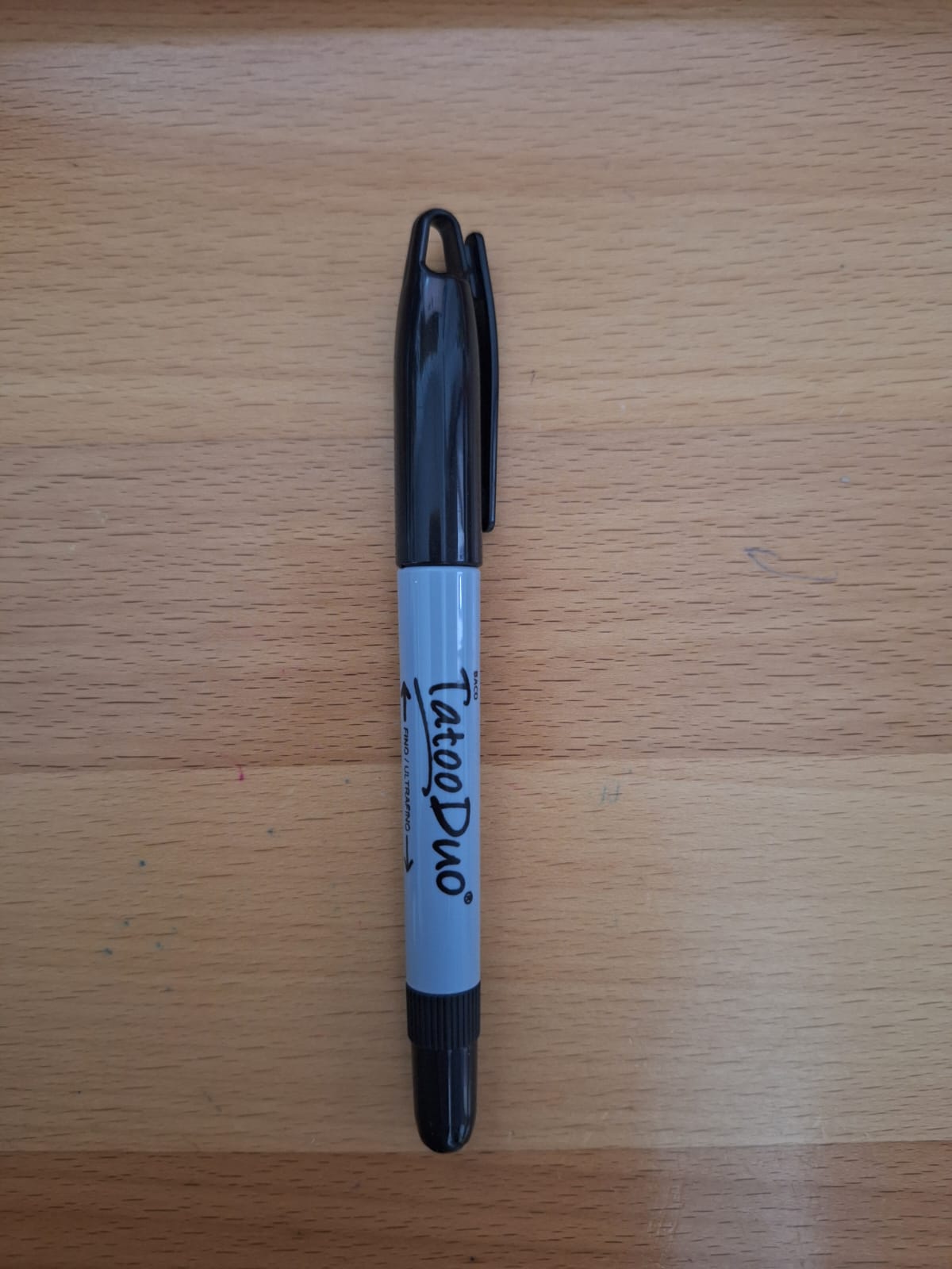 MARCADOR PERMANENTE BACO TATOO DUO NEGRO 