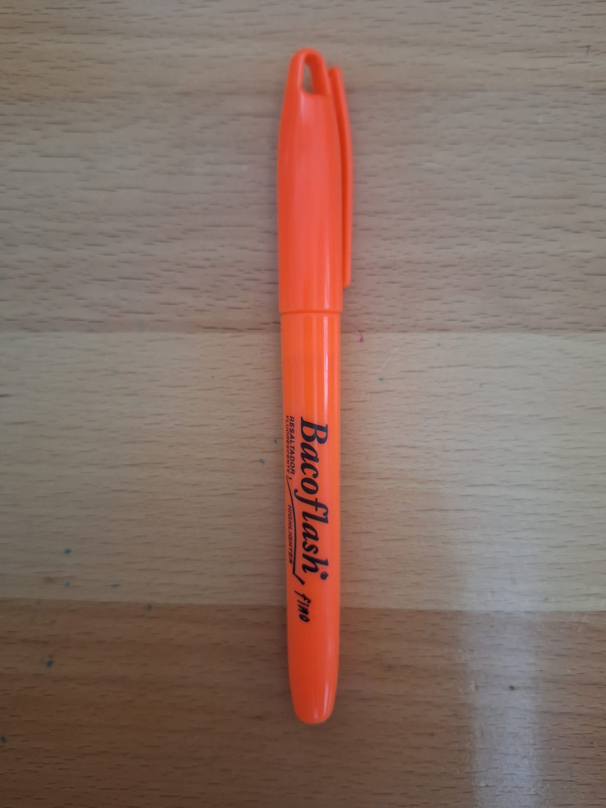 MARCATEXTO BACOFLASH DELGADO NARANJA