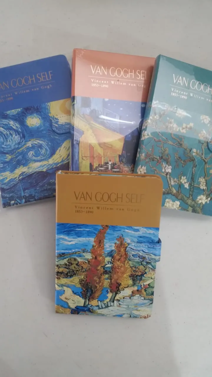 LIBRETA MEDIANA PASTA GRUESA VAN GOGH 110 HOJAS CUADRO