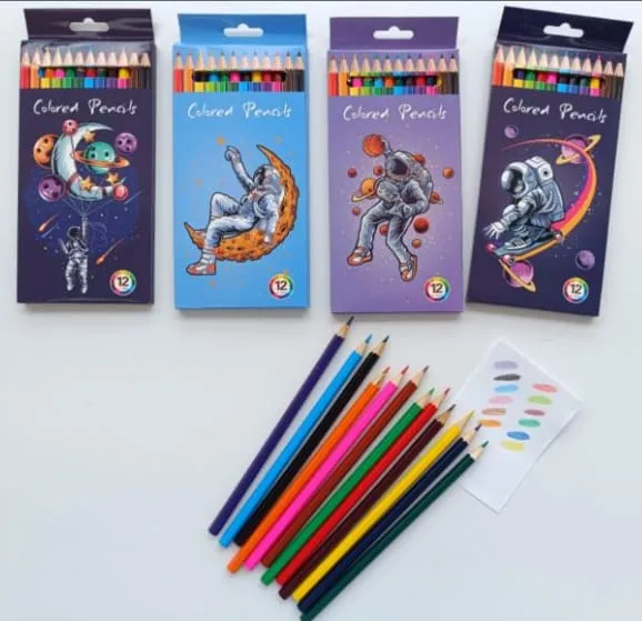 COLORES DE ASTRONAUTA 12PZS